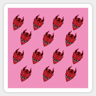 Devil's Heads Pattern Sticker